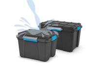 KIS 237440 Opbergbox Scubba Stapelbaar (b x h x d) 495 x 340 x 390 mm Grijs-blauw, Zwart 1 stuk(s) - thumbnail