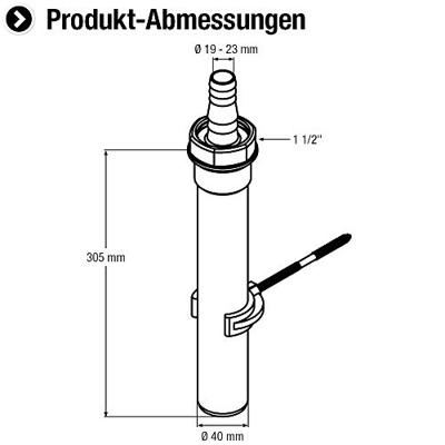 Cornat Afstelbuis Wasmachine 6/4X40 (416) - T356010R Cornat Afstelbuis Wasmachine 6/4X40 (416) - T356010R