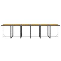 17-delige Tuinset met kussens poly rattan grijs - thumbnail