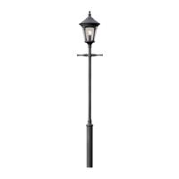 Buitenlamp Virgo 1-lichts zwart 62 cm inclusief laddersteun 570-750 exclusief mast - thumbnail