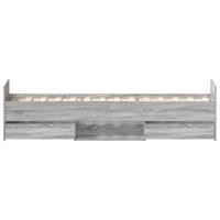 Bedframe met hoofd- en voeteneinde grijs sonoma 75x190 cm - thumbnail