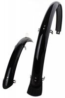 Sunnywhe Spatbordset 28" 50 mm kunststof compleet met stangenset - zwart - thumbnail