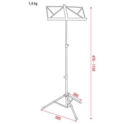 DAP Music stand muzieklessenaar