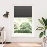 Pliss rolgordijn 120x200cm stofbreedte 119,4cm polyester zwart - thumbnail