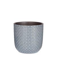 Daan pot rond blauw H6,5 x D7,5 cm Mica Decorations - Mica decorations - thumbnail