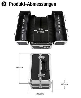 Metafranc WU9095040 Multifunctionele koffer (l x b x h) 355 x 240 x 225 mm Zwart/grijs 1 stuk(s)