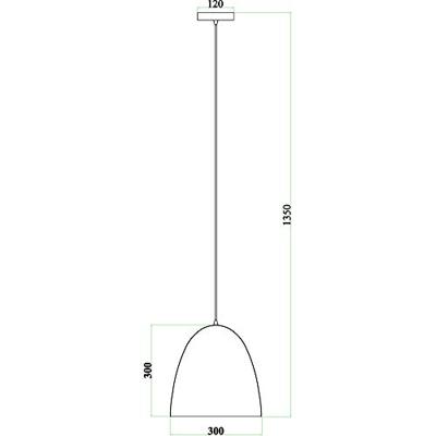 Deko Light Bell 342054 Hanglamp LED, Halogeen E27 40 W Zwart