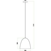 Deko Light Bell 342054 Hanglamp LED, Halogeen E27 40 W Zwart - thumbnail