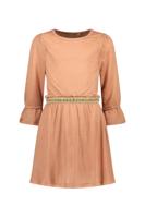 Like Flo Meisjes jurk metallic jersey - Brique - thumbnail