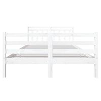 Bedframe massief hout wit 140x190 cm - thumbnail