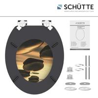 MDF WC-bril SEA STONE met soft-close lange levensduur: extreem onbreekbaar en krasbestendig comfort en functie: geruisloos sluiten dankzij de automatische valrem eenvoudig schoon te maken dankzi - thumbnail