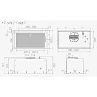 Elica FOLD BL/A/52 Inbouw Roestvrijstaal 580m3/h B - thumbnail