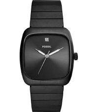 Horlogeband Fossil FS5477 Roestvrij staal (RVS) Zwart 22mm