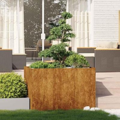 Plantenbak roestig 120x80x80 cm weervast staal Plantenbak roestig 120x80x80 cm weervast staal