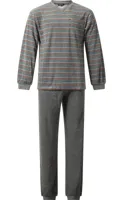 Outfitter Badstof heren pyjama - Winter streep - Warme winter pyjama - thumbnail