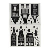 Wins Holland Silhouette raamstickers sinterklaas - thumbnail