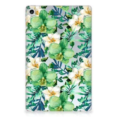 Lenovo Tab M10 Plus (3e generatie) | Siliconen hoesje | Orchidee Groen