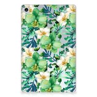 Lenovo Tab M10 Plus (3e generatie) | Siliconen hoesje | Orchidee Groen - thumbnail