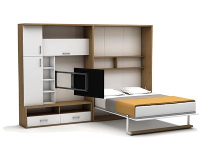 Tweepersoons opklapbed Saloon 140 x 190 cm - Koudschuim matras HR60 - tot 120 KG