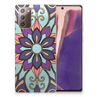 Samsung Note 20 TPU Case Purple Flower - thumbnail