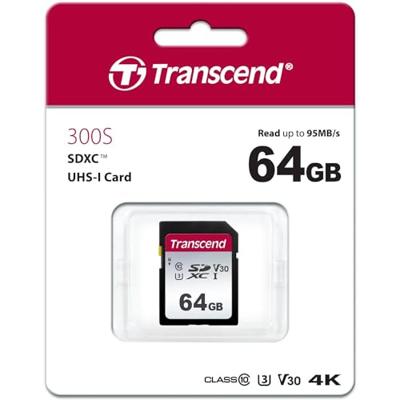 Transcend Premium 300S SDXC-kaart 64 GB Class 10, UHS-I