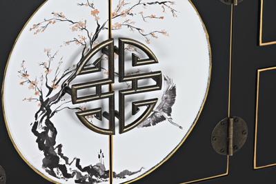 Wandtafel DKD Home Decor Wit Zwart Gouden Metaal Spar Hout MDF 63 x 28 x 83 cm