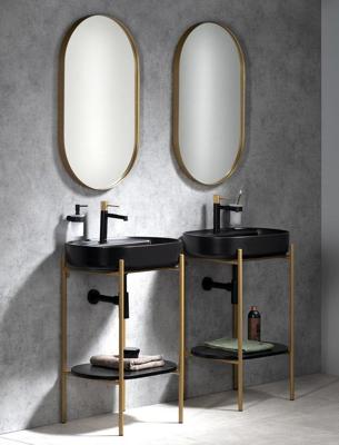 Badkamer Set Sapho Puno Goud Mat en Zwart Badkamer Set Sapho Puno Goud Mat en Zwart