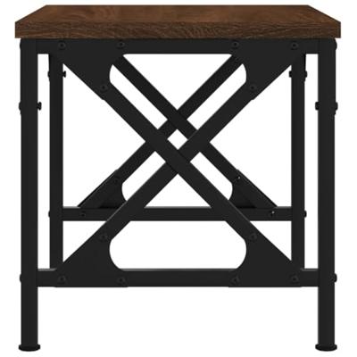 VidaXL Printerstandaard 40x30x31 cm bewerkt hout bruin eikenkleur VidaXL Printerstandaard 40x30x31 cm bewerkt hout bruin eikenkleur