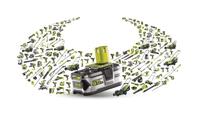 Ryobi OBL1820S cordless leaf blowers 245 km/h Zwart, Groen - thumbnail