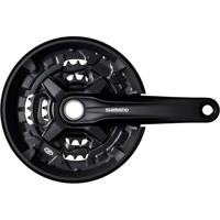 Crankstel 3 x 9 speed Shimano FC-MT210 met 170mm crankarm 44-32-22T - zwart - thumbnail