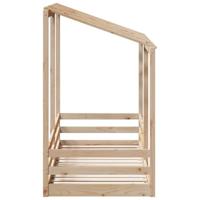 Kinderbed met bedhuis 75x190 cm massief grenenhout - thumbnail