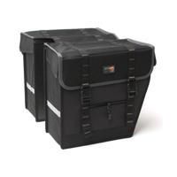 dubbele fietstas 100 Maxi zwart/grijs - thumbnail