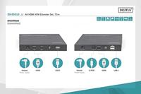 Digitus DS-55513 KVM-extender Zender en ontvanger - thumbnail