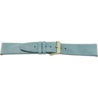 Horlogeband Universeel I625 Leder Blauw 24mm - thumbnail