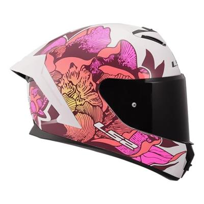 LS2 integraalhelm "ff820 rapid iii poppies" helmets ff820 rapid i poppies ii white/pink xs