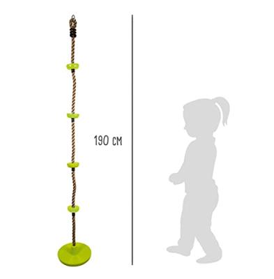 Small Foot - klimtouw en schommel 2in1 groen, 190cm Small Foot - klimtouw en schommel 2in1 groen, 190cm