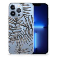 Apple iPhone 13 Pro | TPU Case | Leaves Grey - thumbnail