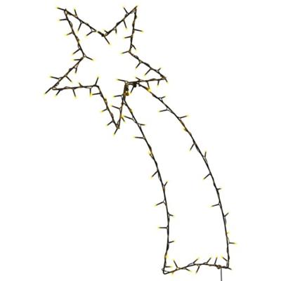 VidaXL Kerstverlichting vallende ster silhouet 115 leds warm wit VidaXL Kerstverlichting vallende ster silhouet 115 leds warm wit