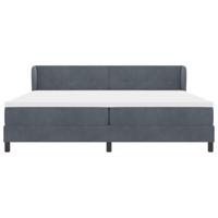 Boxspringbed met donkergrijs fluwelen matras 80x200 cm - thumbnail