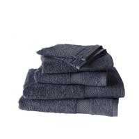 De Witte Lietaer Helene Handdoekenset met washanden Ebony, 6 delig - thumbnail