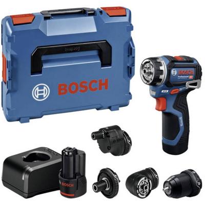 Bosch Professional GSR 12V-32 FC FlexiClick schroefboormachine +4 opzetstukken 12V 2.0Ah in L-Boxx - 06019N7101 Bosch Professional GSR 12V-32 FC FlexiClick schroefboormachine +4 opzetstukken 12V 2.0Ah in L-Boxx - 06019N7101