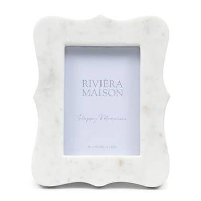 Riviera Maison Fotolijst Wit - Vitriani - Marmer (LxBxH) 3x17x23