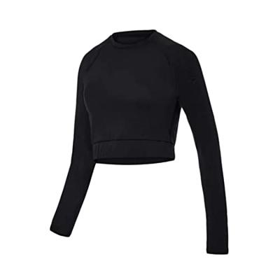 Dames-T-Shirt met Lange Mouwen Joluvi Zwart - Maat: S