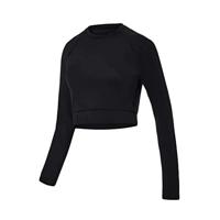 Dames-T-Shirt met Lange Mouwen Joluvi Zwart - Maat: S - thumbnail