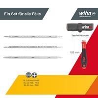Wiha 269 T4 SET 4tlg Wisselklingset 4-delig Plat, Kruiskop Phillips Werkplaats - thumbnail