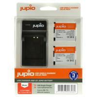 Jupio Kit: 2 x camera-accu NB-11L + USB Single lader - thumbnail