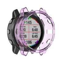 Voor Garmin fenix 6S/6S Pro Smart Watch halve dekking TPU beschermhoes (transparant paars) - thumbnail