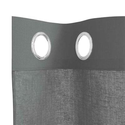 VidaXL Gordijnen voile met doorvoertules 2 st 140x300 cm donkergrijs