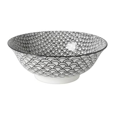 Schaaltje black print boog - ø21x7 cm Schaaltje black print boog - ø21x7 cm