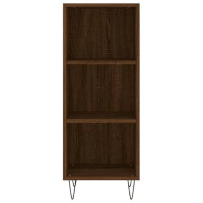 Dressoir 34,5x32,5x90 cm bewerkt hout bruineikenkleurig Dressoir 34,5x32,5x90 cm bewerkt hout bruineikenkleurig